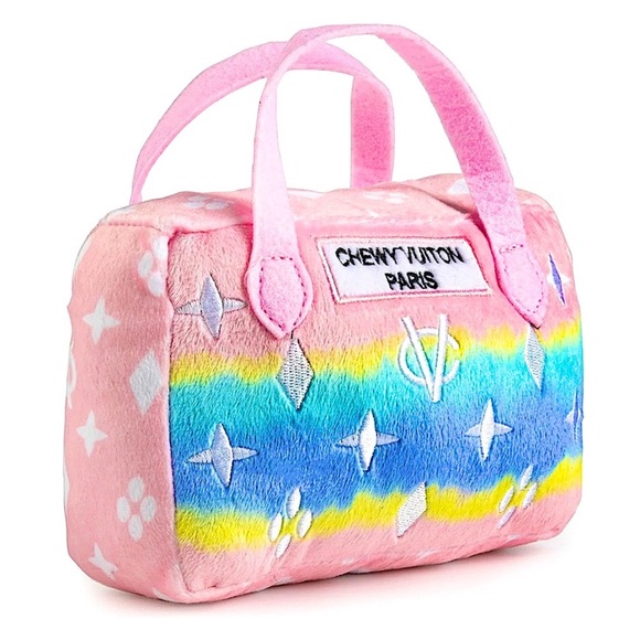 ☃️BOGO50%☃️ 🆕🐶HAUTE DIGGITY DOG: LARGE Pink Rainbow Ombre Purse - Picture 4 of 11